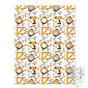 Handyman Scrapbook Paper in Yellow