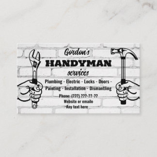 Handyman Services Business Card