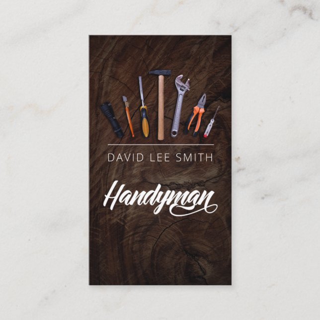 Handyman Services Business Card (Front)