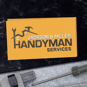 Handyman Services Cool Simple Business Card