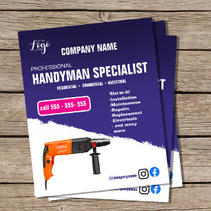 HANDYMAN SPECIALIST Flyer   Professional Home Repa
