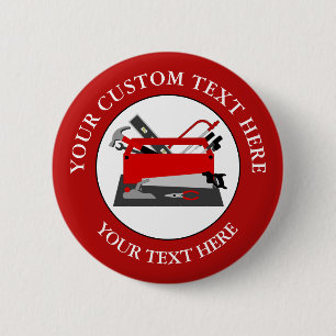 Handyman Tool Box  2 Inch Round Button