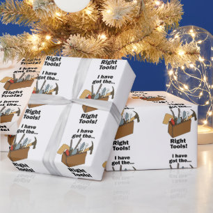 Handyman Toolbox I Have Got Right Tools  Wrapping Paper