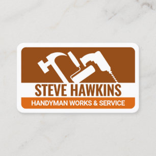 Handyman Tools Brown Layers Remodeling Business Card