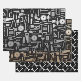 Handyman Tools Collection Wrapping Paper Sheet