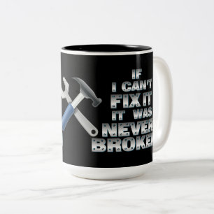 Handyman Tools Humour Two-Tone Coffee Mug