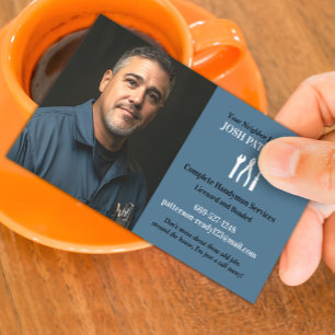Handyman with Photo Business Card