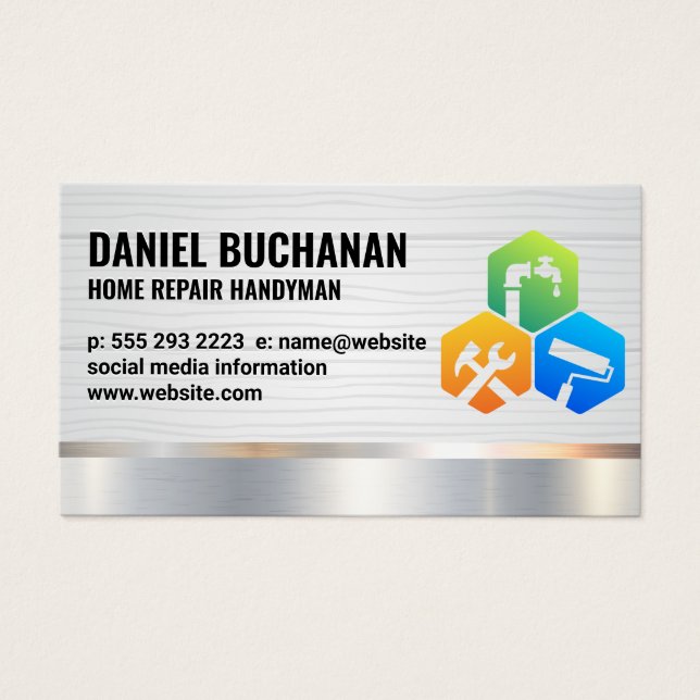Handyman | Wood Metallic | House Services (Front)