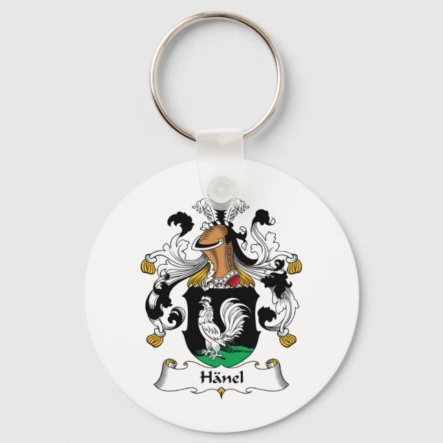 Hanel Family Crest Keychain (Front)