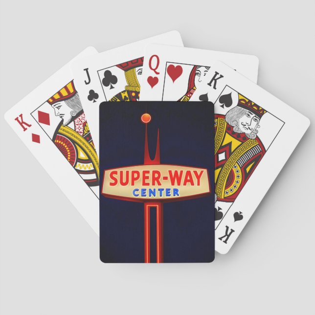 HANFORD, CALIFORNIA.  SUPER-WAY PLAYING CARDS. PLAYING CARDS (Back)