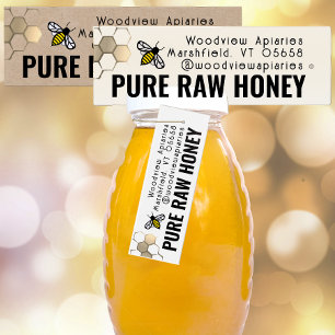 Hang de miel Balise 1" x 3" en or peigne de miel