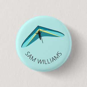 Hang Gliding 1 Inch Round Button