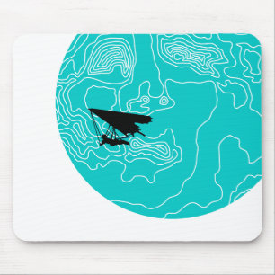 hang gliding by moonlight mouse pad