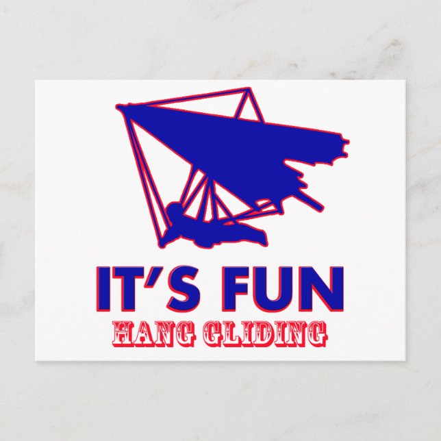 hang gliding Design Postcard (Front)