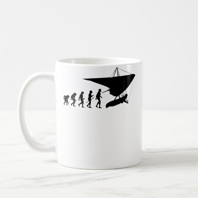 Hang Gliding Evolution Coffee Mug (Left)