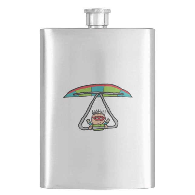 Hang Gliding Hip Flask (Front)
