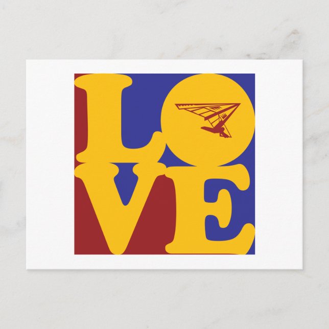 Hang Gliding Love Postcard (Front)