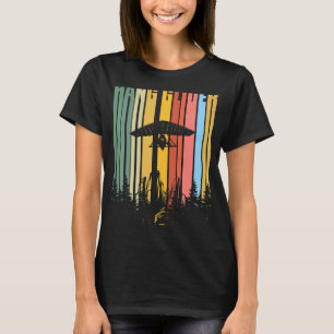 Hang Gliding Pilot Vintage Sunset Hang Gliding Ki T-Shirt