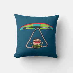 Hang Gliding Throw Pillow