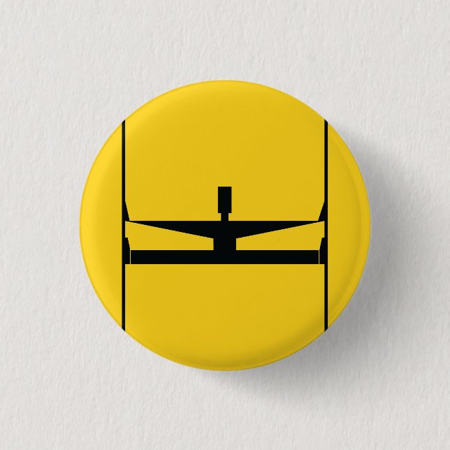 Hang in there ! 1 inch round button (Front)