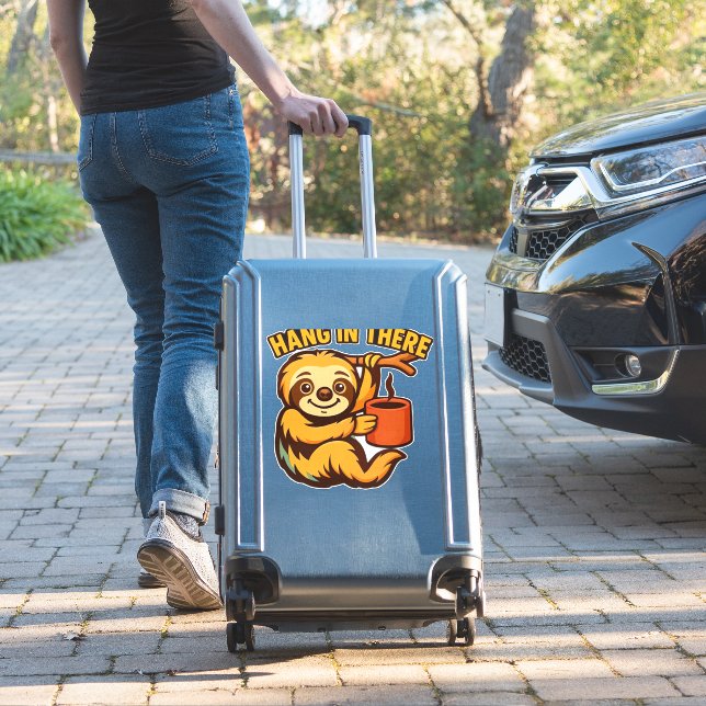 Hang in there baby sloth Classic T-Shirt (Suitcase Insitu)