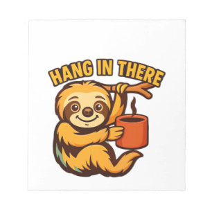 Hang in there baby sloth Classic T-Shirt Notepad