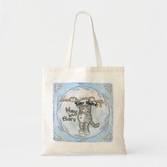 Hang In There Cat   Tote Bag (Front)