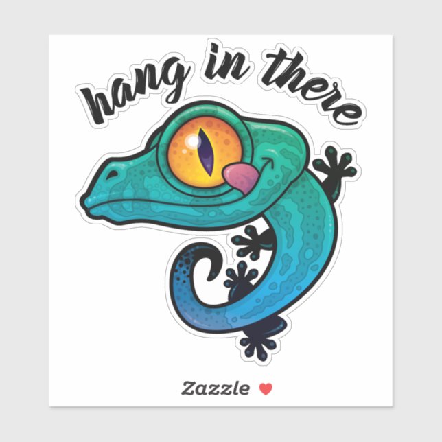 Hang In There Colourful Gecko (Sheet)