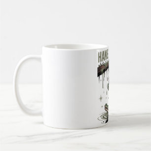 Hang In There It Gets Worse – Funny Frog & Crocodi Coffee Mug