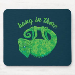 Hang In There Magical Chameleon Mouse Pad