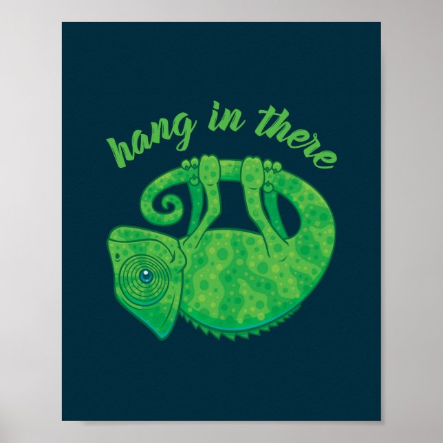 Hang In There Magical Chameleon Poster (Front)