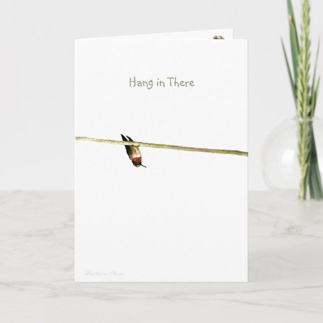 "Hang in There": Neighbourhood is Roosting for You Card (Front)