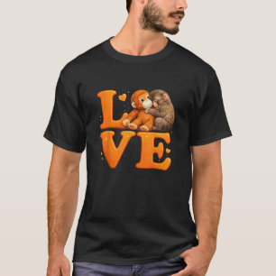 Hang in There Punch Monkey Cute Baby Macaque  T-Shirt