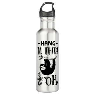 Hang In There  Sloth 710 Ml Water Bottle