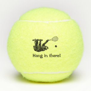 Hang In There! Sloth Tennis Player Balls