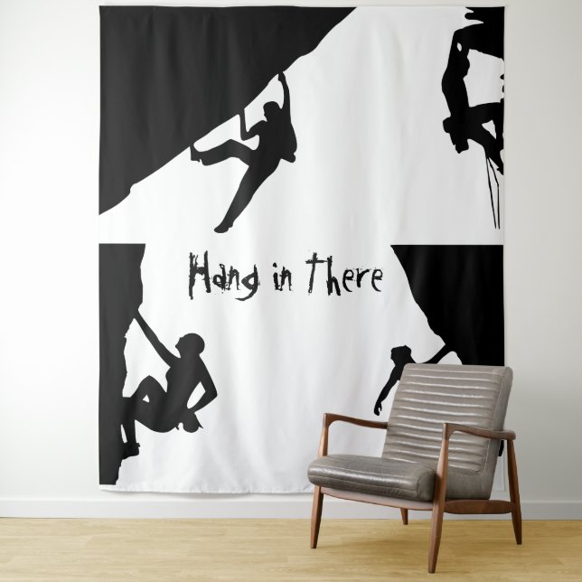 Hang in There Tapestry (In Situ)