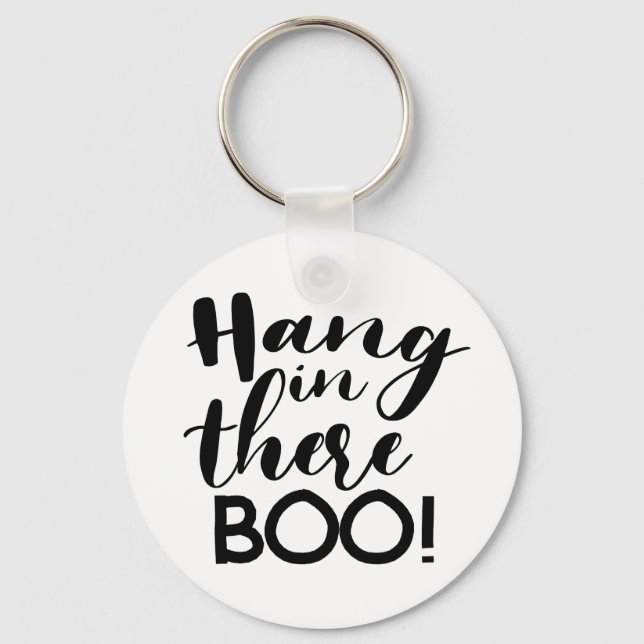 Hang in these boo! | Monogram Personalized Keychain (Front)