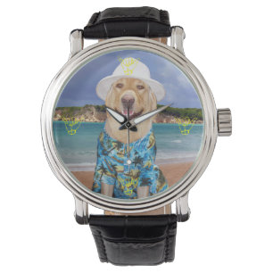 Hang Loose and Carry On Yellow Lab Lover Watch