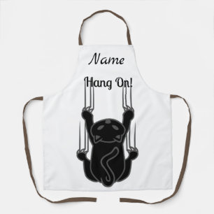 Hang On Black Cat Thunder_Cove Apron