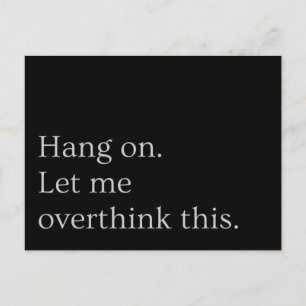 Hang on. Let me overthink this. Postcard