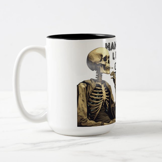 Hang on, let me overthink this Two-Tone coffee mug (Left)