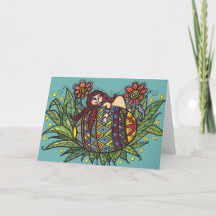 Hang on to Your Pysanka Ukrainian Folk Art Holiday Card