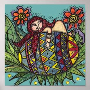 Hang on to Your Pysanka Ukrainian Folk Art Poster