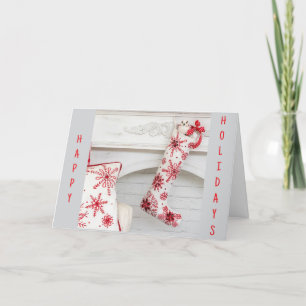 HANG STOCKING-HOPE FILLED WITH "JOY" HOLIDAY CARD