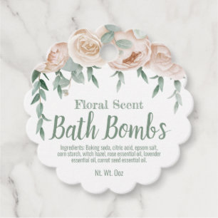 Hang Tag Label For Homemade Bath Bomb