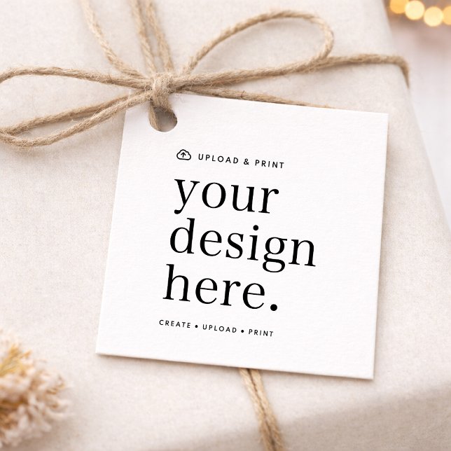 Hang Tag | Your Design Upload Favour Packaging Tag (Upload your artwork to create polished gift tags for packaging, favors, and branded orders)
