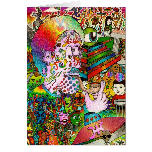"Hang-Thinking Accident" original art by bbqshoes (Front)