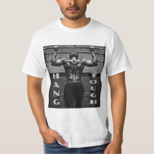 Hang Tough Muscle Man Workout Gym T-Shirt