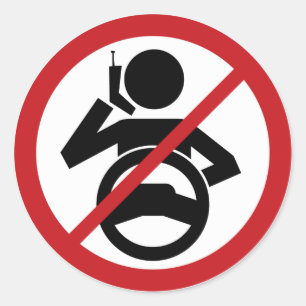 Hang Up and Drive Classic Round Sticker