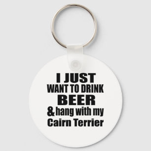 Hang With My Cairn Terrier Keychain